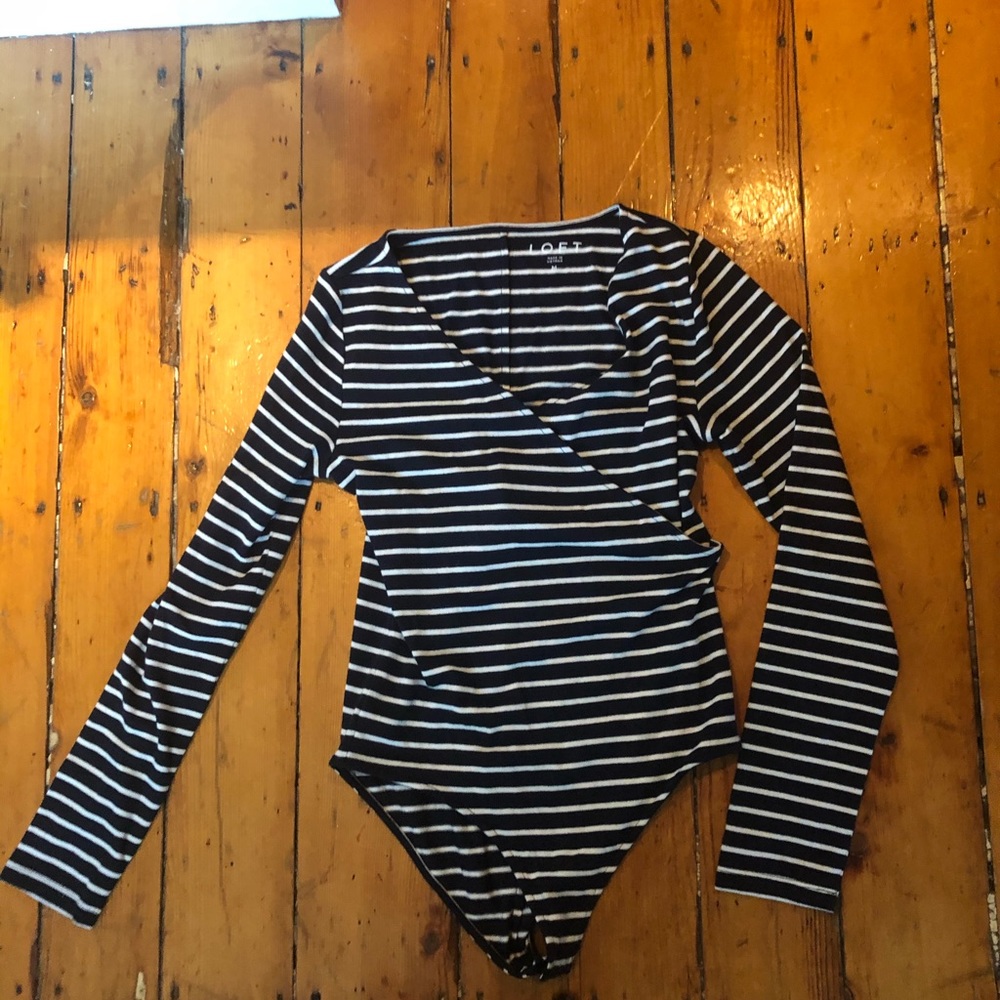 Loft striped bodysuit